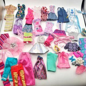 Barbie Doll Clothing & Shoes Lot of 43 pieces